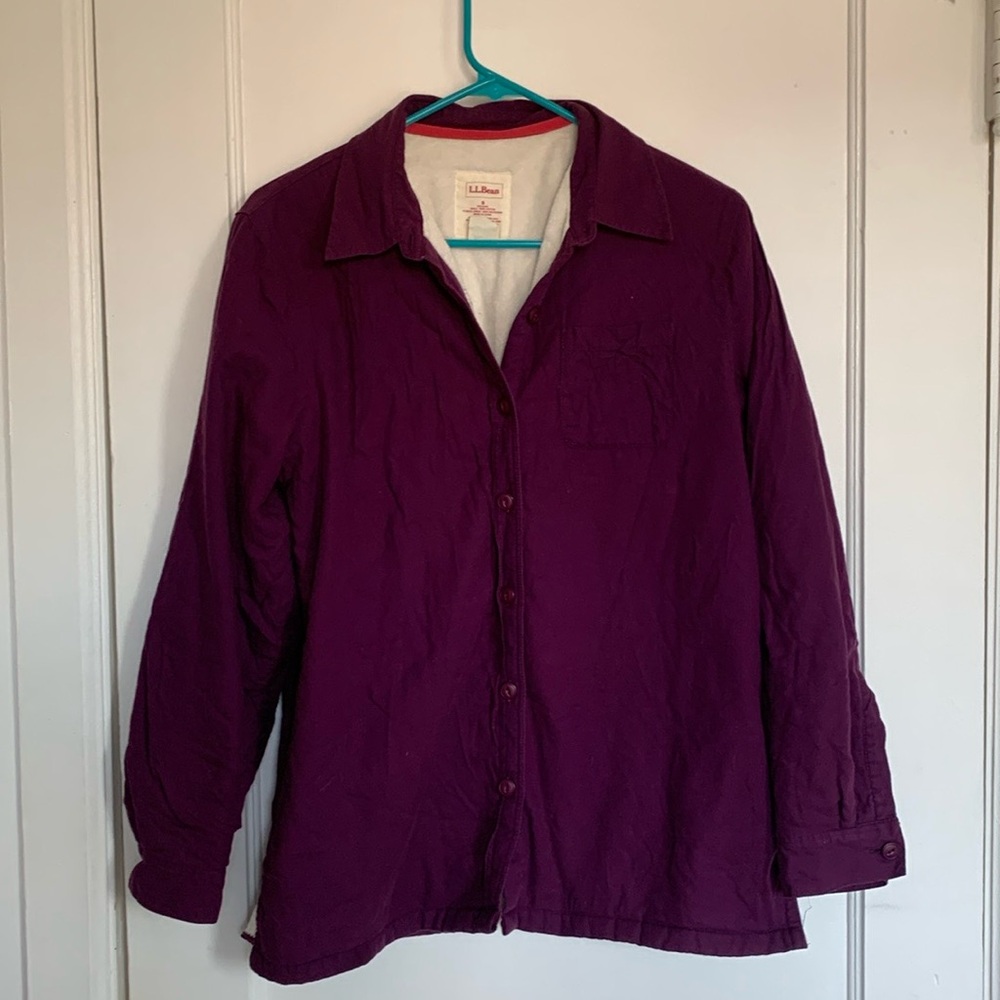L.L.Bean Fleece Lined Flannel Shirt